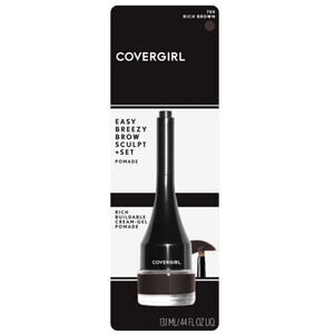 4/$20 COVERGIRL Easy Breezy Brow Sculpt & Set Pomade, 705 Rich Brown, 0.10 oz